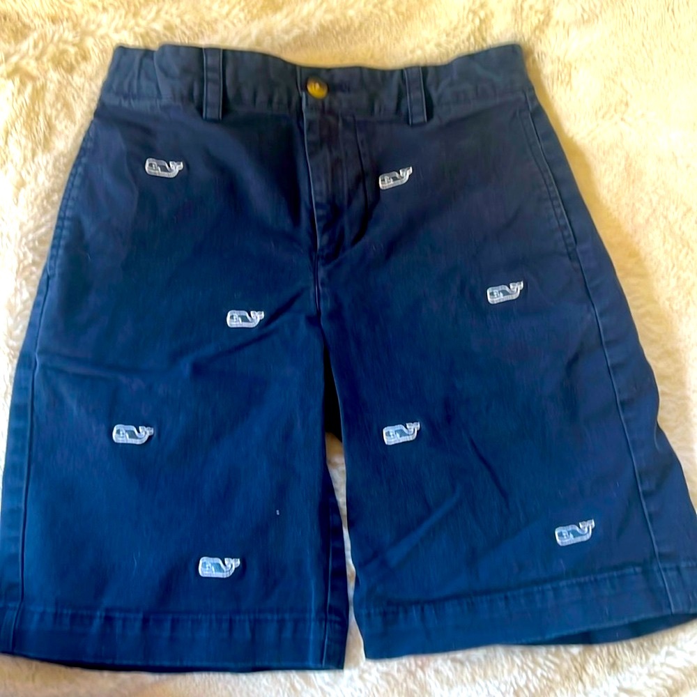Vineyards Vines logo short, navy blue, boys size 8